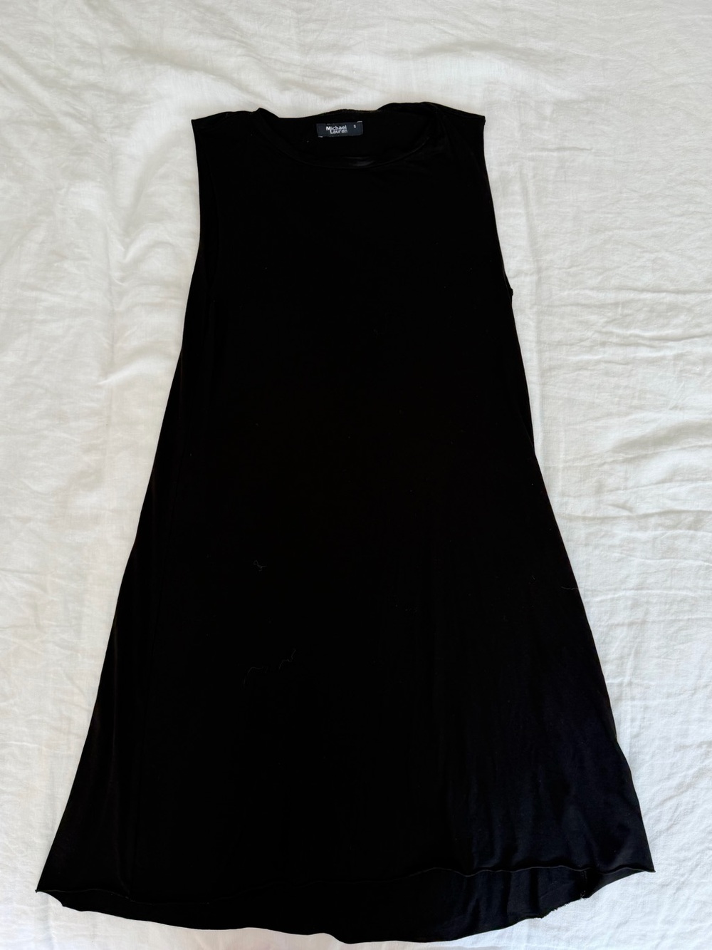 Michael Lauren Black Sleeveless Mini Shift Dress